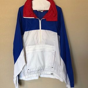 vintage red white & blue windbreaker